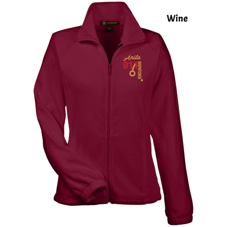 Fleece Jacket Graduation Gift 911 Operator 911 Dispatcher Gift 911 Operator Gift Embroidery Jacket 911 Dispatcher Jacket