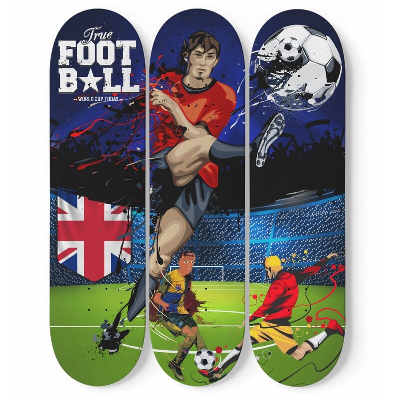 Football Wall Art UK Wall Art Teenage Boy Wall Art Teen Etsy