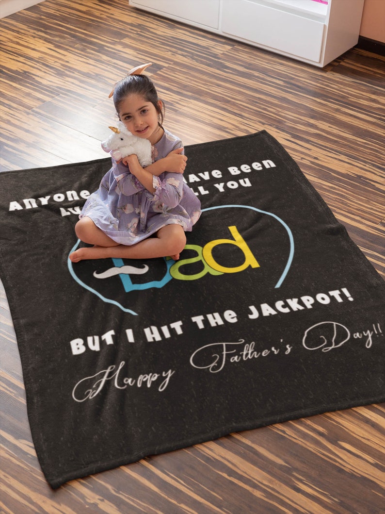 Fathers Day Gift for Fathers Day Fleece Blanket. Happy Fathers Etsy