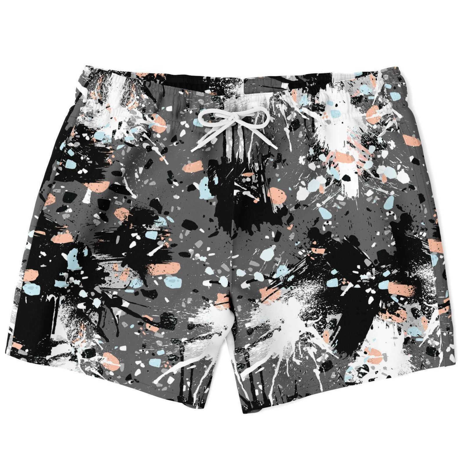 Paint Splatter Beach Shorts Beach Wear Beach Clothing - Etsy