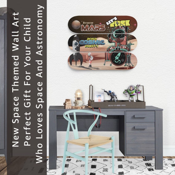 Space Wall Art Teenage Boy Wall Art Boy Room Wall Art Etsy