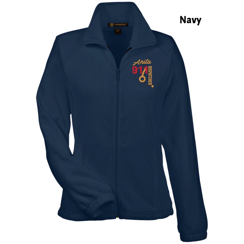 Fleece Jacket Graduation Gift 911 Operator 911 Dispatcher Gift 911 Operator Gift Embroidery Jacket 911 Dispatcher Jacket