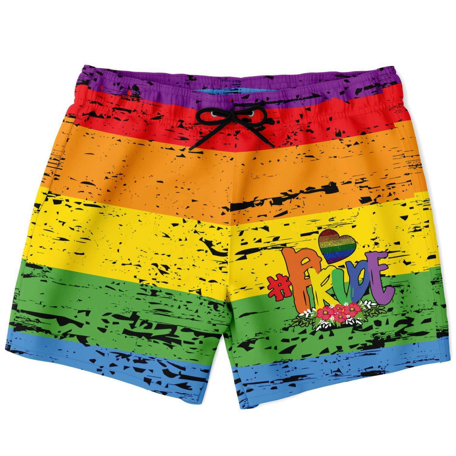 Gay Swim Trunks Rainbow Swim Trunks Pride Shorts Mens Etsy