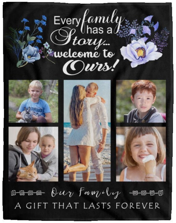 collage throw blankets
