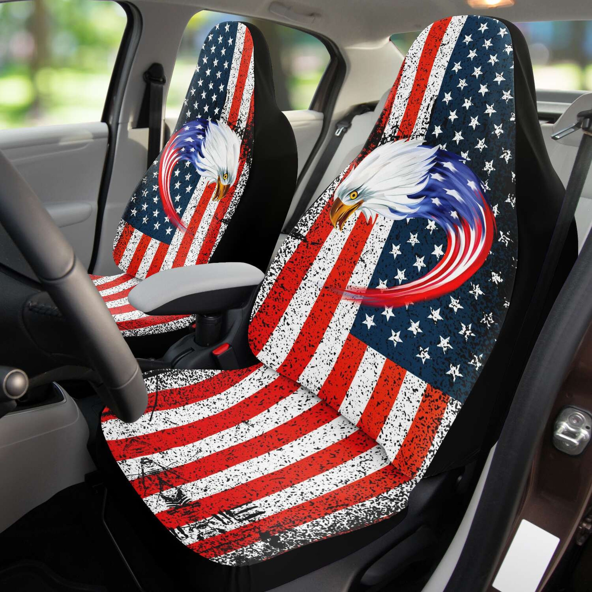 Discover American Flag Car Seat Covers