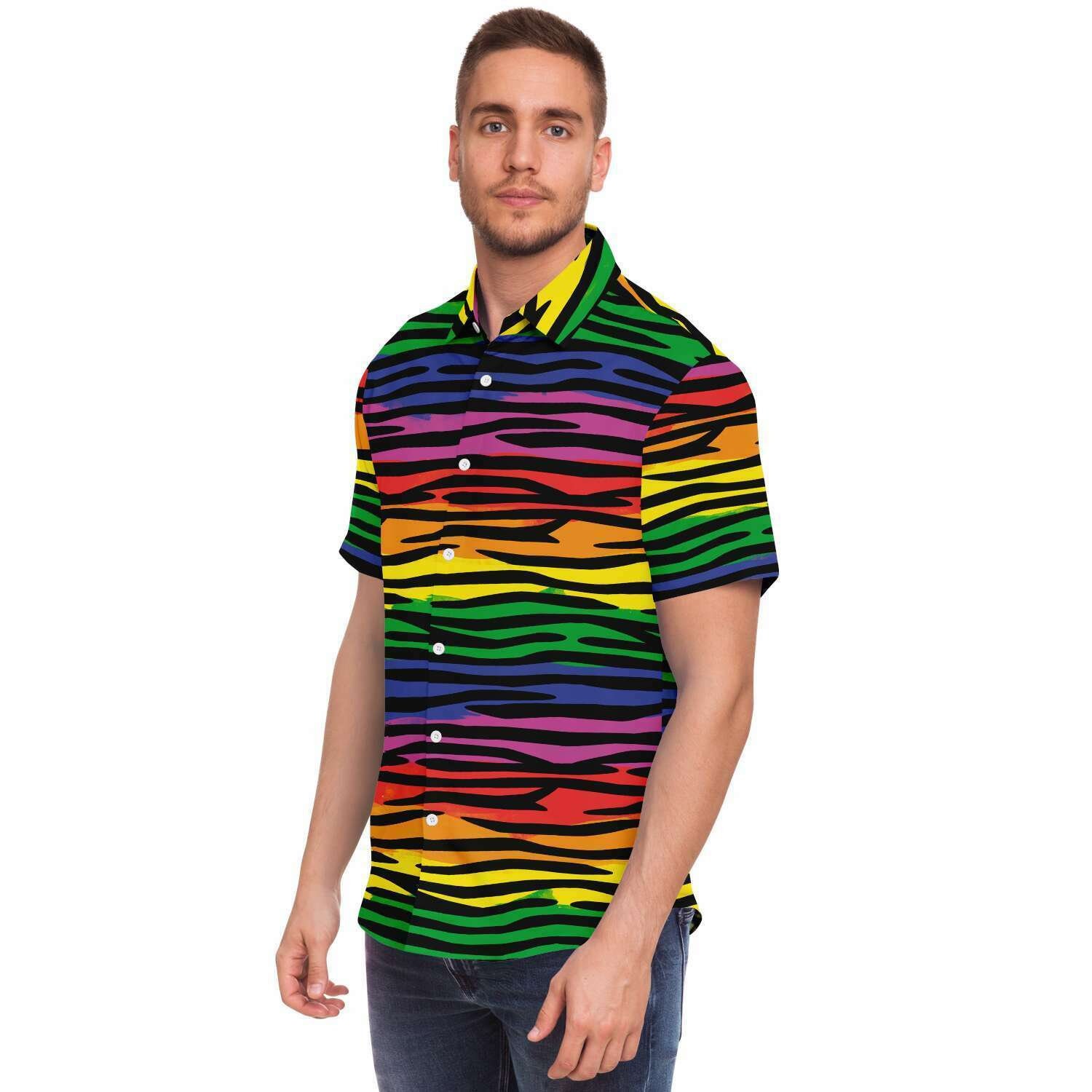 Gay Button Down Shirt Gay Pride Shirt Pride Clothing - Etsy