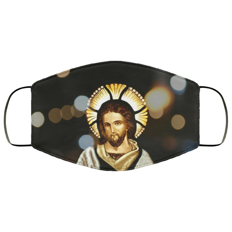 Catholic Face Mask Jesus Mask Breathable Face Mask Mask Etsy