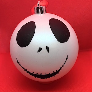 5 inch shatter proof Christmas bulbs, Jack Skellington and Santa
