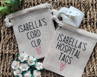 Baby keepsake bag, Hospital tag keepsake,  Hospital tag, baby tag, baby keepsakes