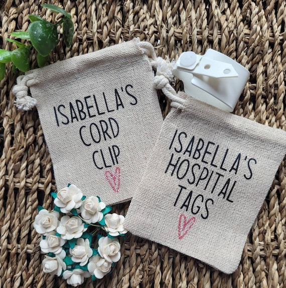 Baby keepsake bag, Hospital tag keepsake,  Hospital tag, baby tag, baby keepsakes