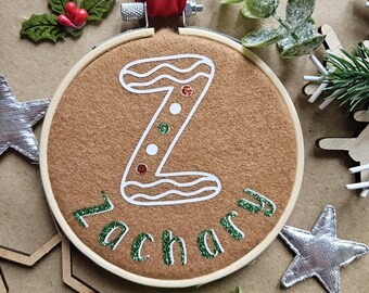 Ginger bread Christmas decoration, personalised ginger bread, Christmas decoration, hanging christmas decorations, personalised christmas