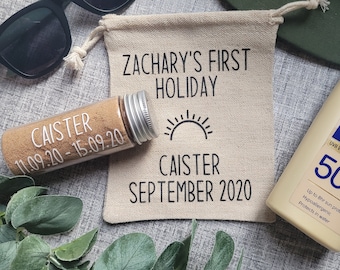 Baby's first holiday, keepsake sand bottle, holiday keepsake,