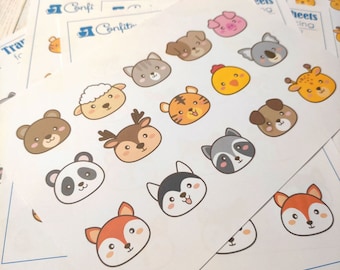 Instant download  Royal Icing Animals Zoo Transfer Sheet , Printable Transfers, Royal Icing Designs PDF, Cookie Decorating Templates