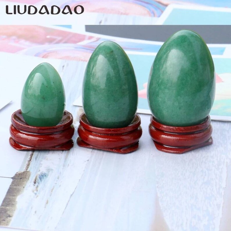 Yoni Eggs Undrilled Single Or Set 3 Green Adventurine Kegel Etsy
