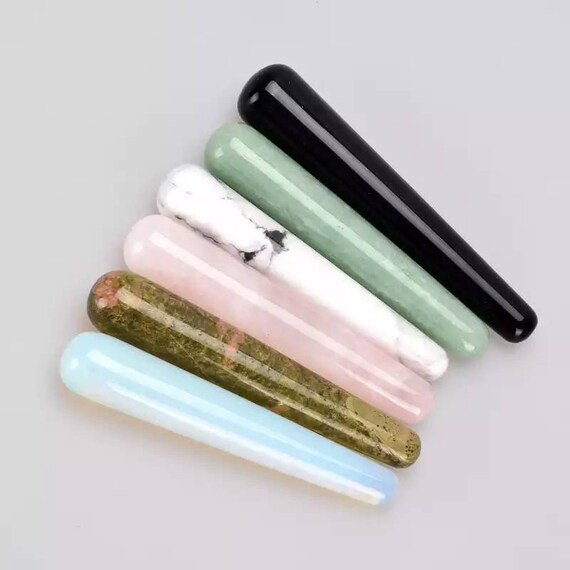 Yoni Wand 110mm Gemstone Small Spa Massage Gua Sha Stick Etsy