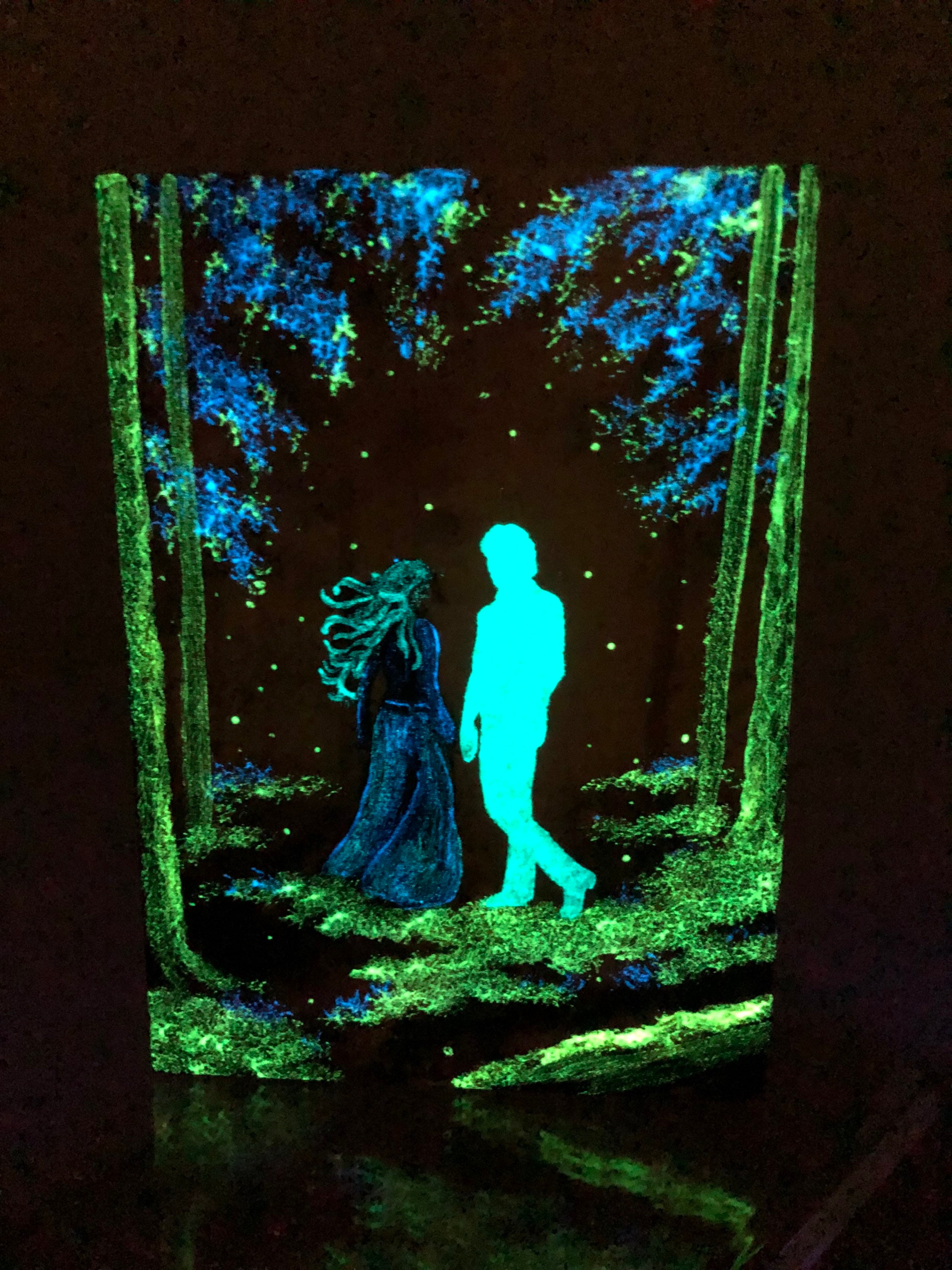 Phosphorescent Glow in the Dark Paint - White