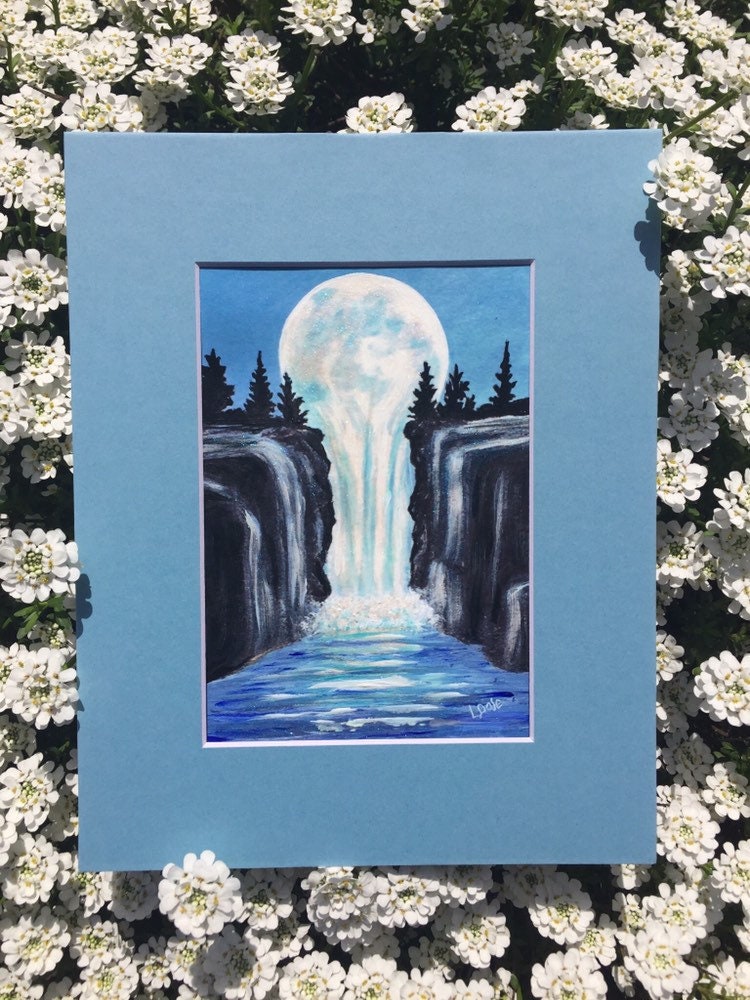 After Midnight Glow In The Dark Painting Glowing Art Moon Melting