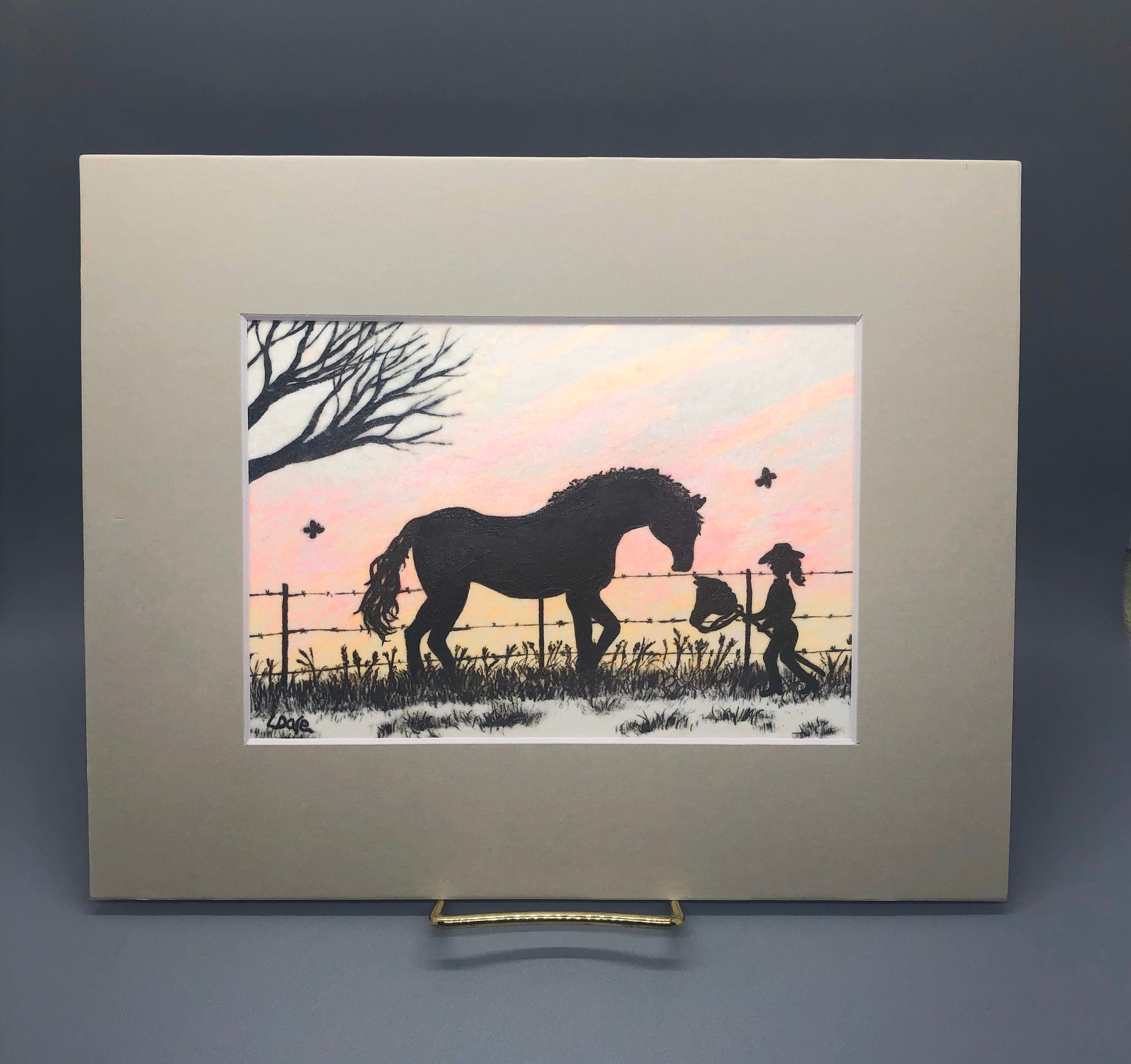 I'll Be Ready Glow In The Dark Painting Horse Horseback Riding