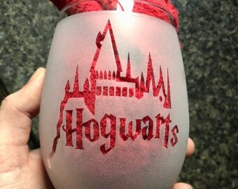 Download Hogwarts Wine Glass Etsy