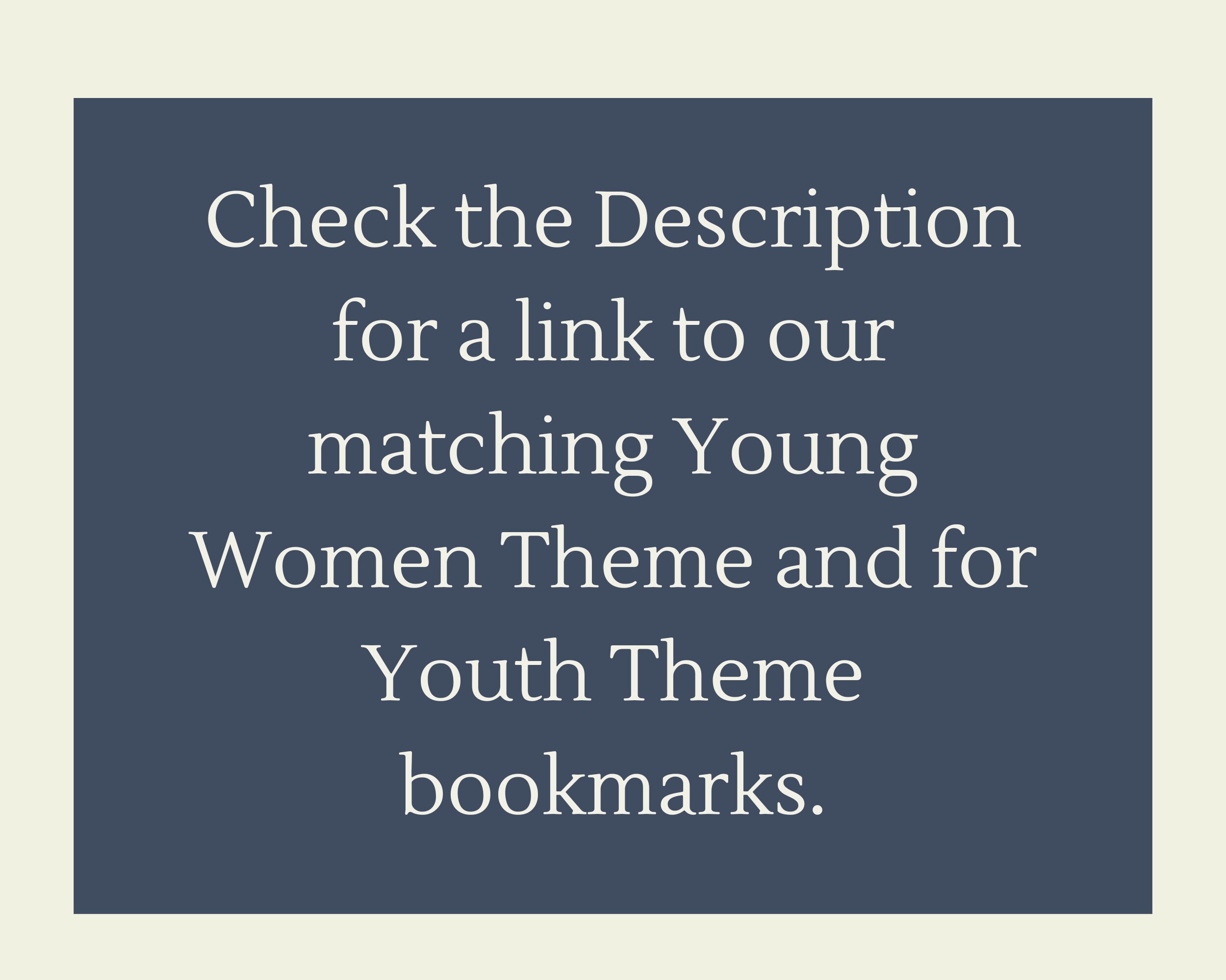 LDS Young Men Theme, LDS Young Men Gift, Ministering Gift, Aaronic ...