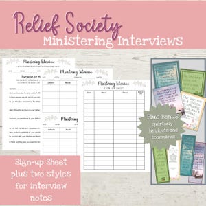 LDS Minifigur-Interviewpaket, Handouts & Lesezeichen der Frauenhilfsvereinigung, Zitate zur Generalkonferenz 2026