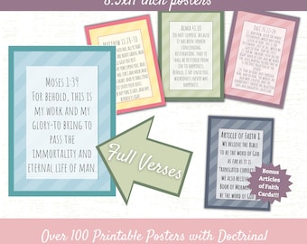 LDS Doctrinal Mastery Posters: 2025 Scripture Verses (PDF Download)