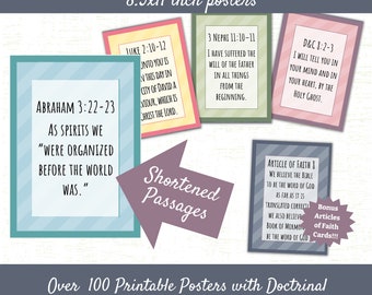 LDS Doctrinal Mastery Posters: Scripture Passages (PDF Download)