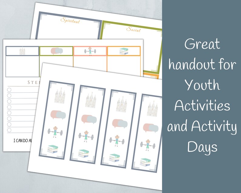 2023 LDS Youth Goals Printable Young Men's Activity Etsy
