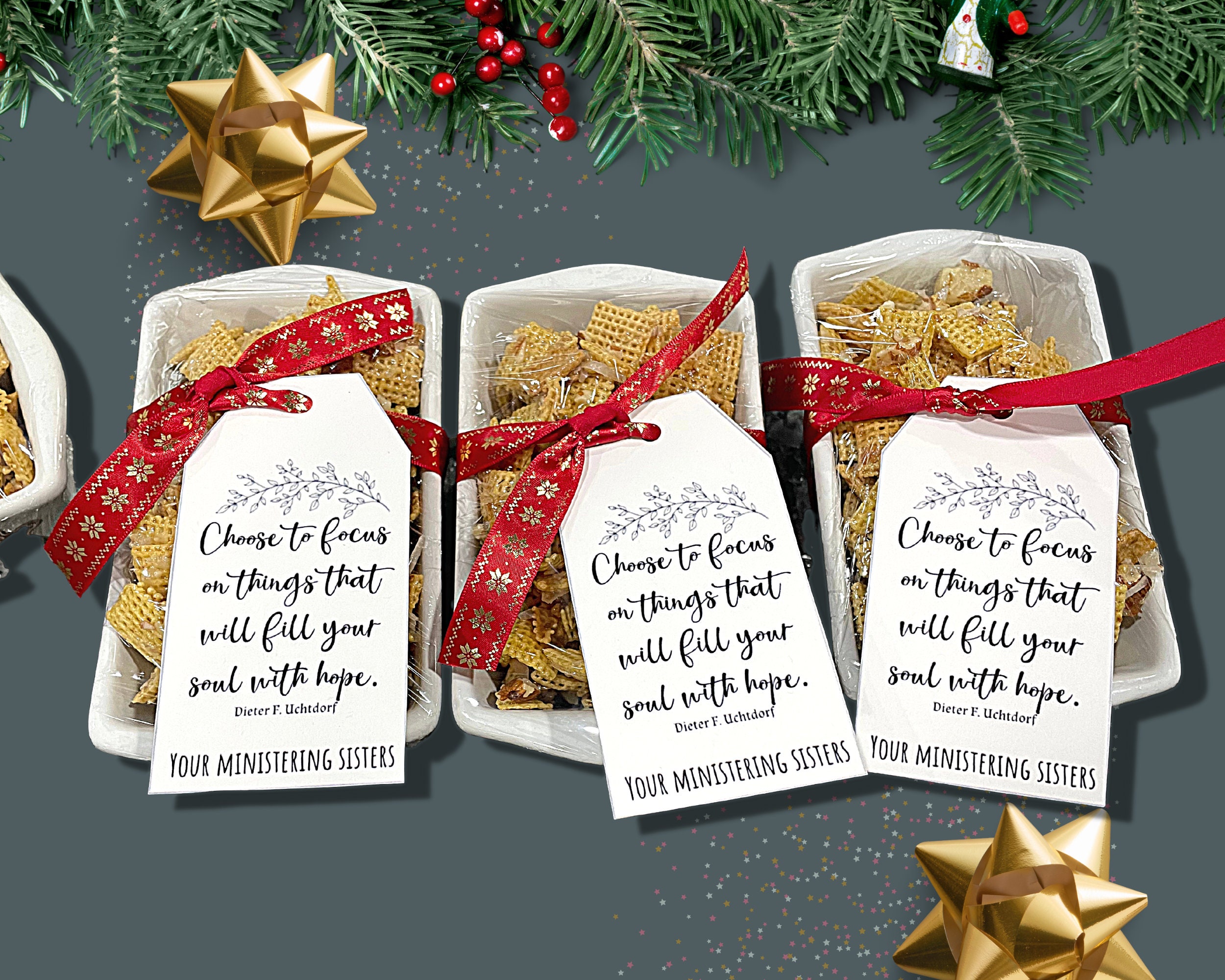 LDS Ministering Gift Tags Ministering Sister Relief Society - Etsy