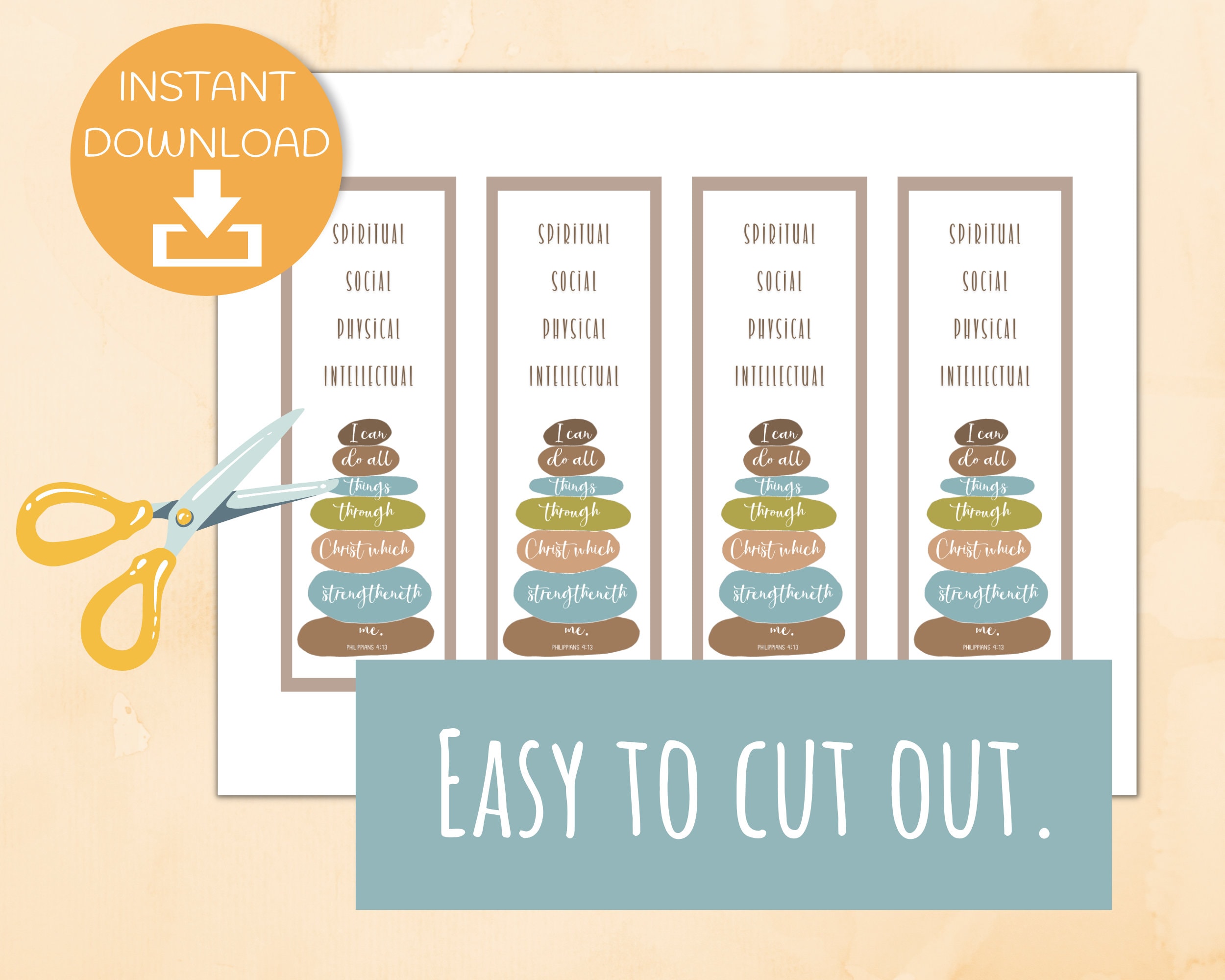 2023 LDS Youth Goals Printable, I Can Do All Things, Young Men's