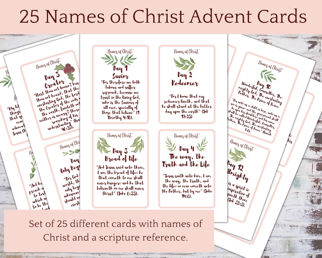 Advent Nativity, LDS Advent Calendar, 25 Names of Christ Advent, LDS