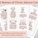 Advent Nativity, LDS Advent Calendar, 25 Names of Christ Advent, LDS ...