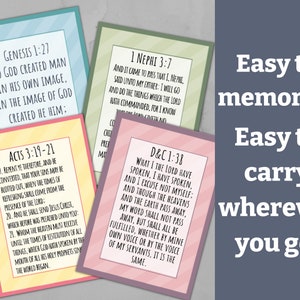 4x6 LDS Doctrinal Mastery Scripture Passages and Key Scripture Phrases ...
