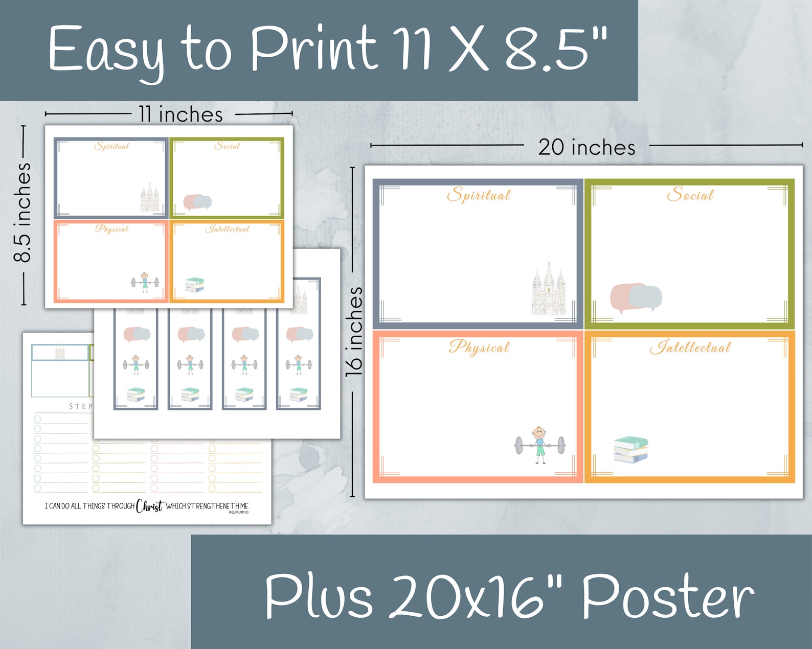 2023 LDS Youth Goals Printable Young Men's Activity Etsy