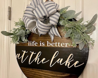 Life is better at the Lake Door Hanger