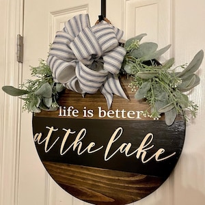 Life is better at the Lake Door Hanger