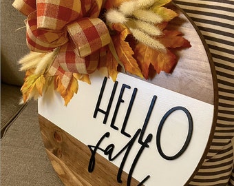 Hello Fall Door Hanger