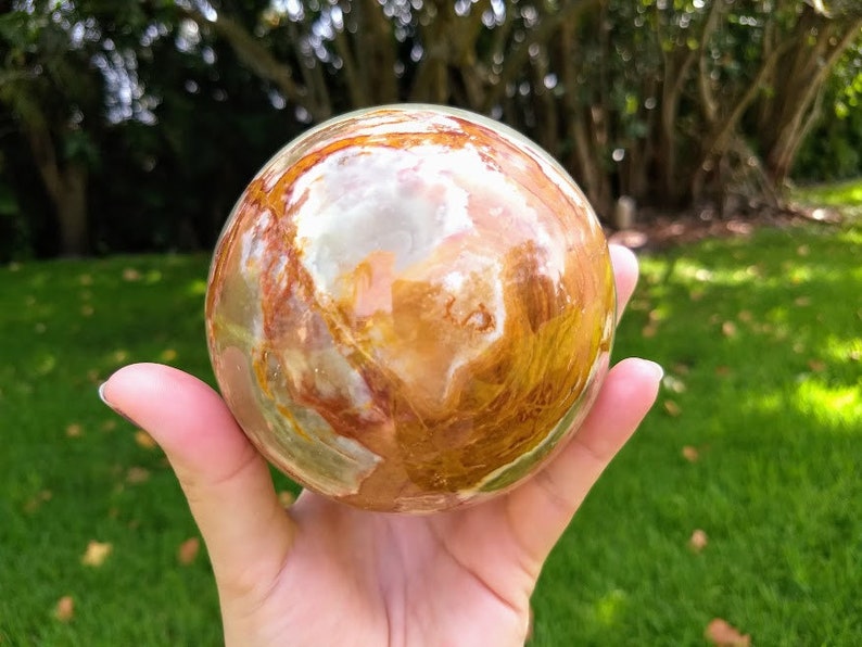 Onyx Sphere. Large Onyx Sphere with stand and gift Etsy