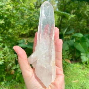 Sublime Diamantina Crystal Point. Large Raw Diamantina Quartz Wand.