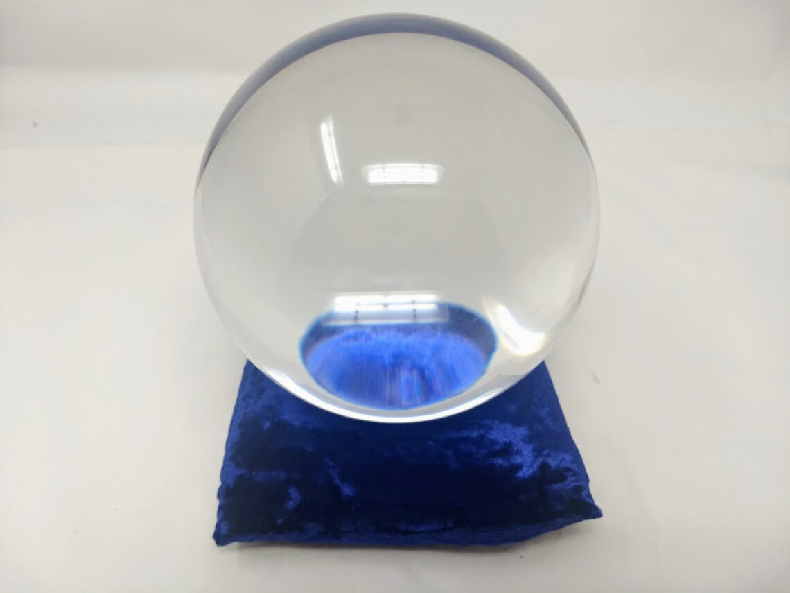 Stunning Clear Gazing Ball. Giant Crystal Sphere. Extra Large Etsy