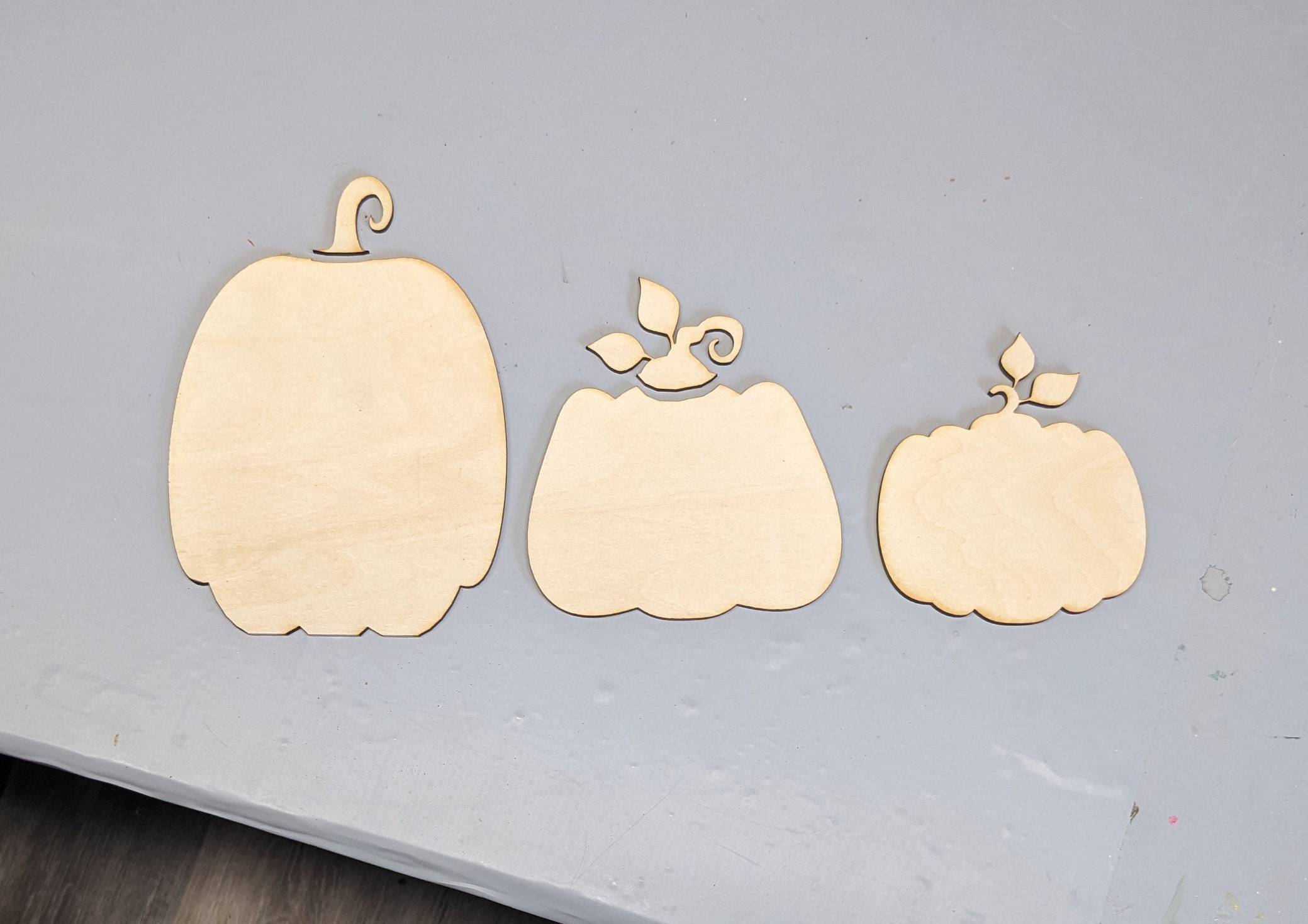 Pumpkin Topiary Wood Laser Cut Craft Kit/grateful Thankful Etsy