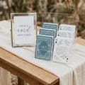 Custom Playing Cards Deck Personalized Wedding Guest Book Alternative - Unique Wedding Playing Cards