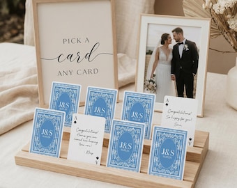 Custom Playing Cards Deck Personalized Wedding Guest Book Alternative - Unique Wedding Playing Cards