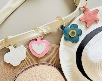 Pince à chapeau pour voyage, jolie pince à chapeau en cuir pour sac à dos, accessoire clip porte-clés pour chapeau, cadeau à assortir quotidiennement