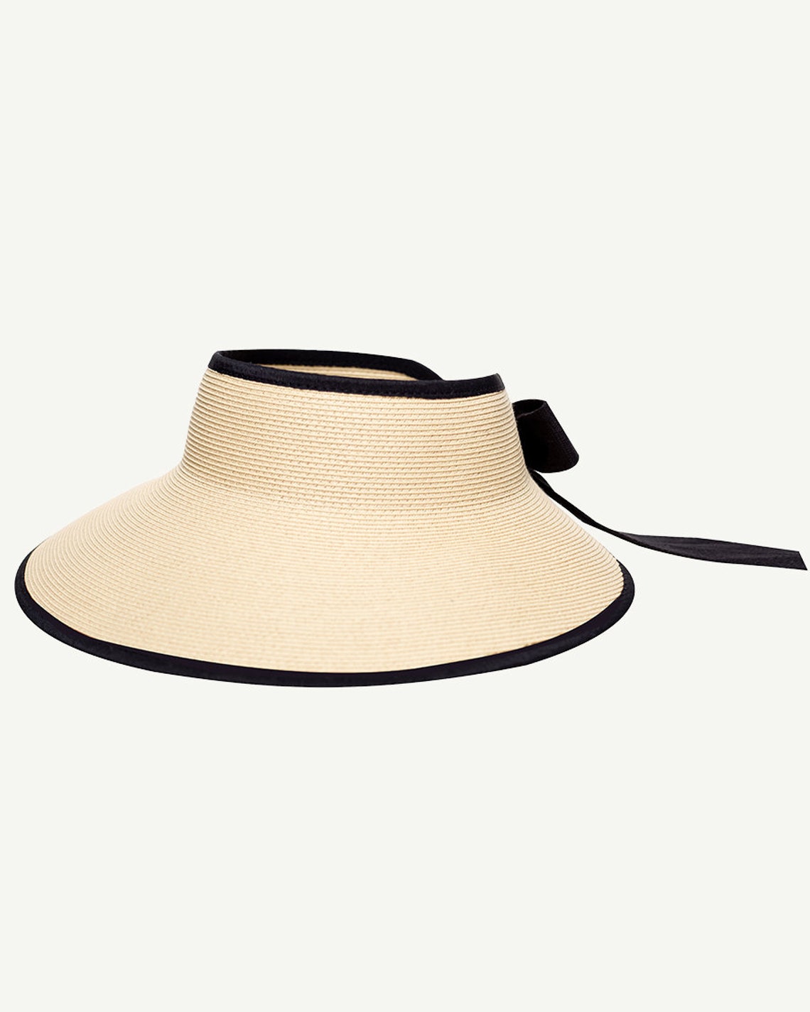 Sun Hat for Women Handmade Crownless Visor Straw Hat Rollable | Etsy