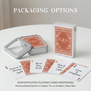 Custom Playing Cards Deck Personalized Wedding Guest Book Alternative - Unique Wedding Playing Cards image 8