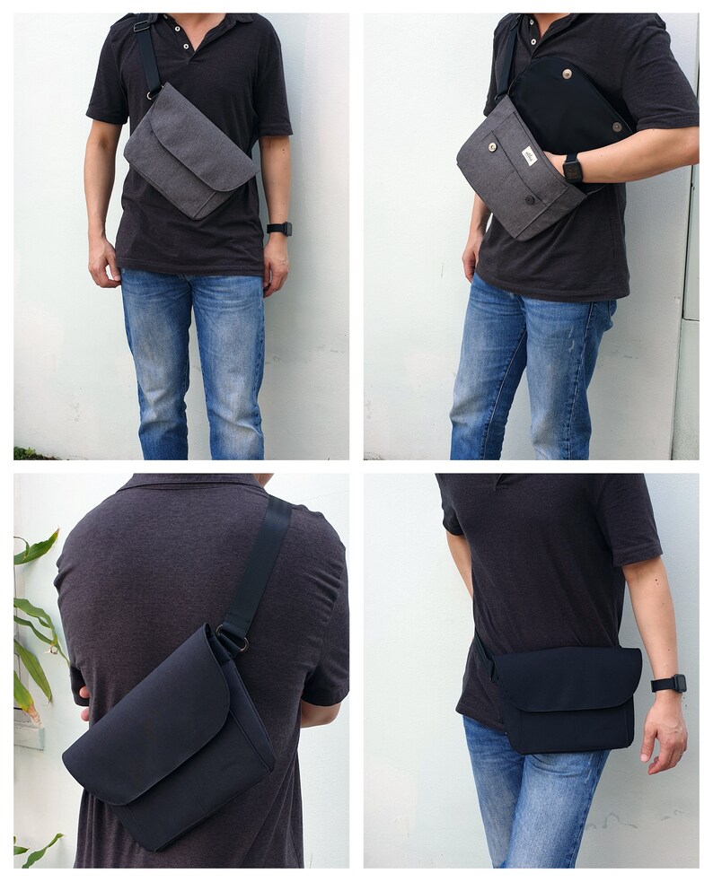 Minimalist Ultra Thin Sling Bag Crossbody Bag Chest Bag Etsy Australia