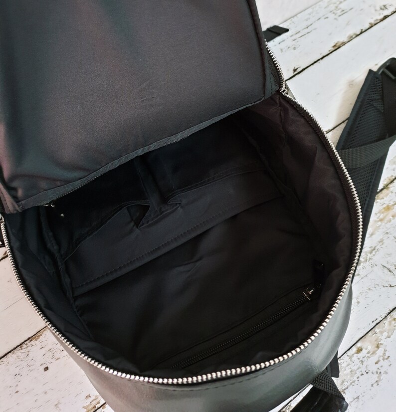 Mini Vegan Leather Backpack Minimalist Style Small Backpack Etsy