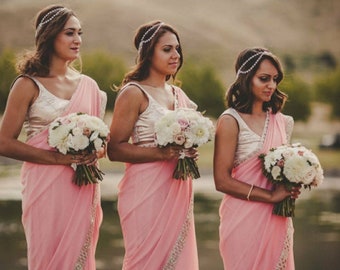 bridesmaid saree designs