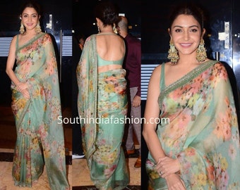 floral print party wear sarees